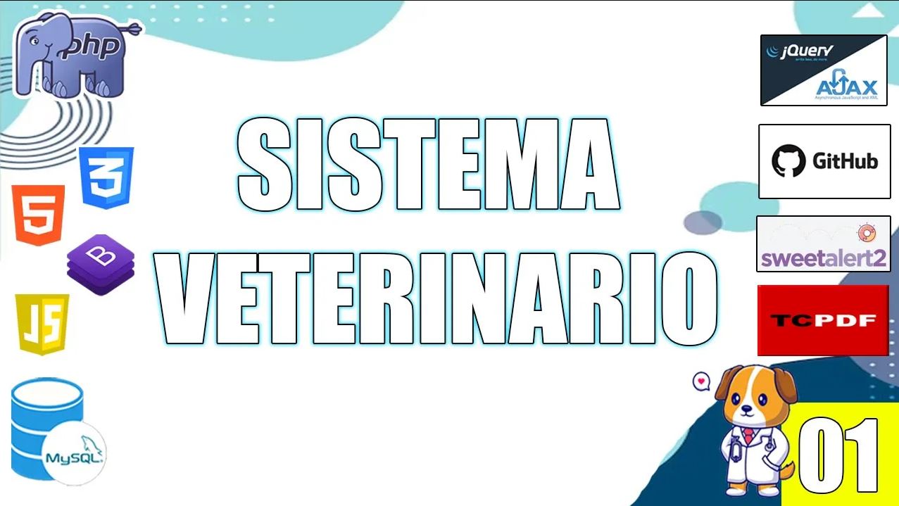 Desarrollo FullStack: Sistema de Gestión Veterinaria Profesional con PHP, MySQL y Bootstrap